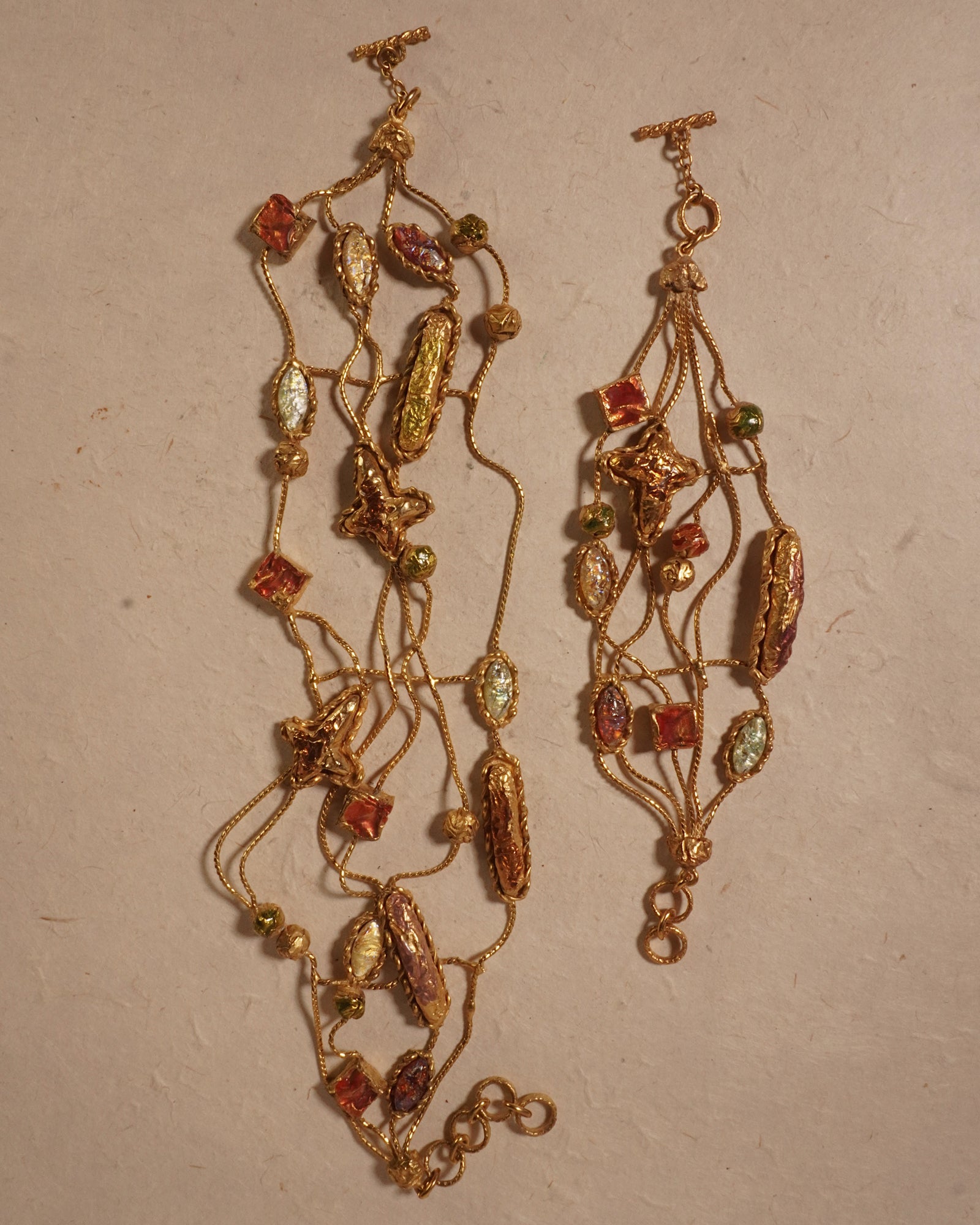 Christian Lacroix ラクロワ カラフル ストーン ブレスレット Vintage Christian Lacroix Multi-Strand Abstract Set – Julia Vaughn