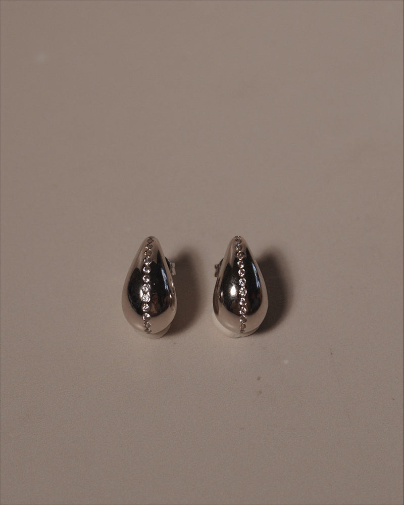 Hera Small Drop Earrings Silver