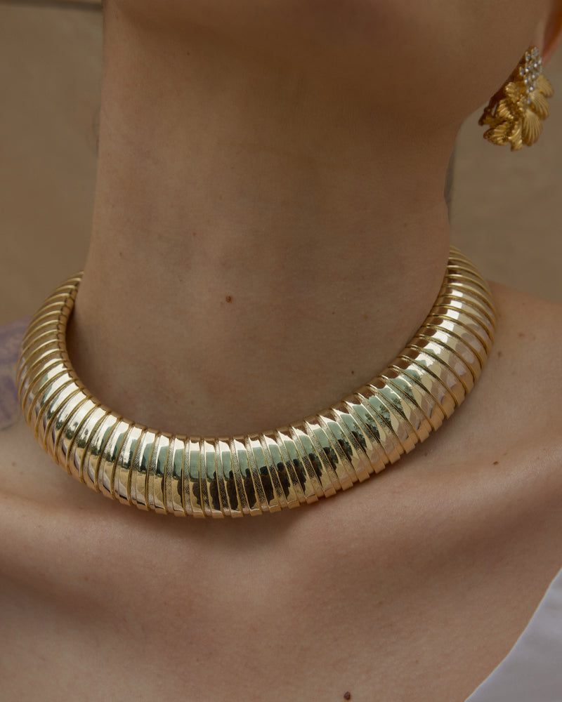 Vintage 80's Chunky Omega Choker