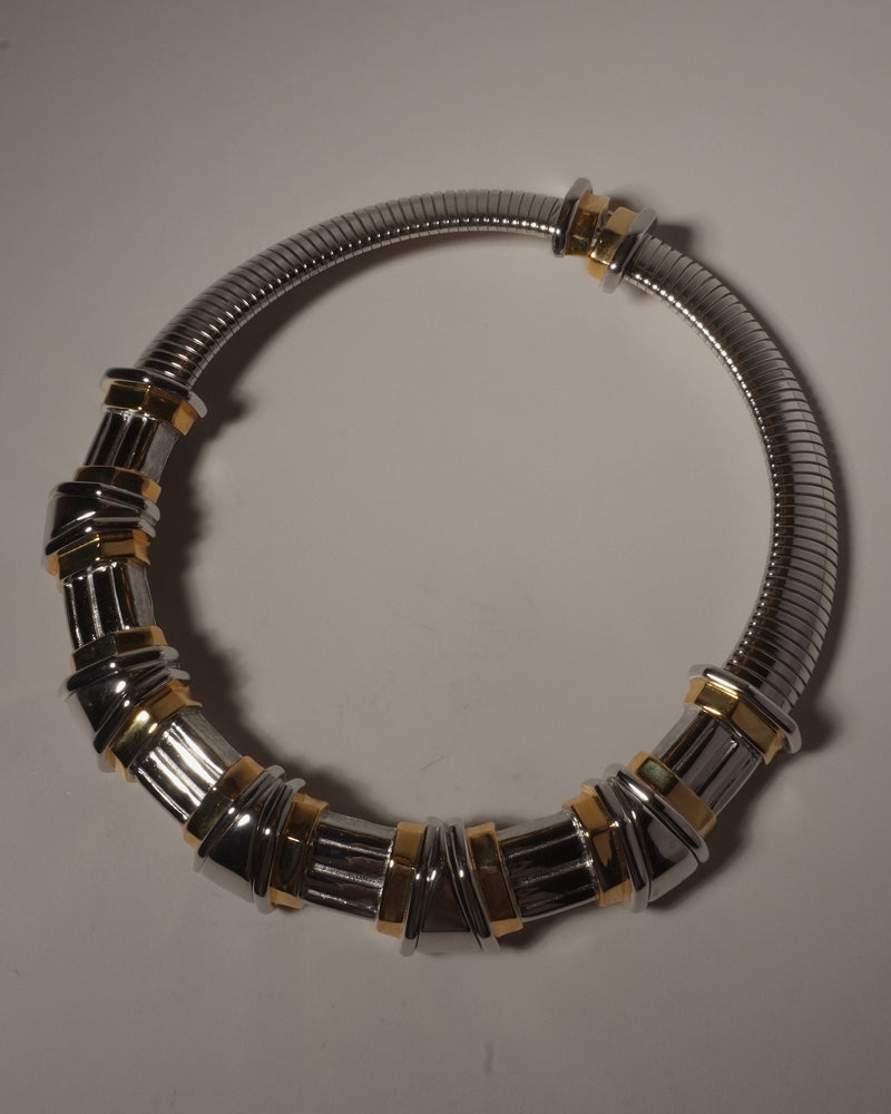 VINTAGE 80'S CHUNKY TWO-TONE NECKLACE