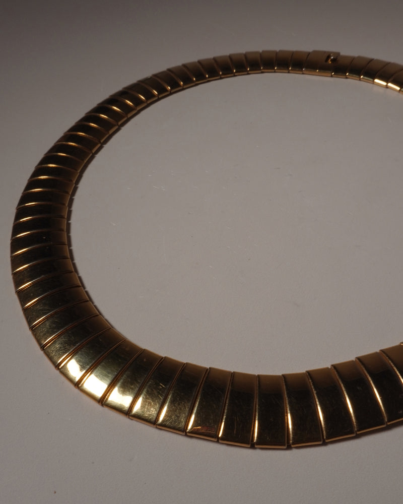 VINTAGE 80'S POLISHED OMEGA NECKLACE