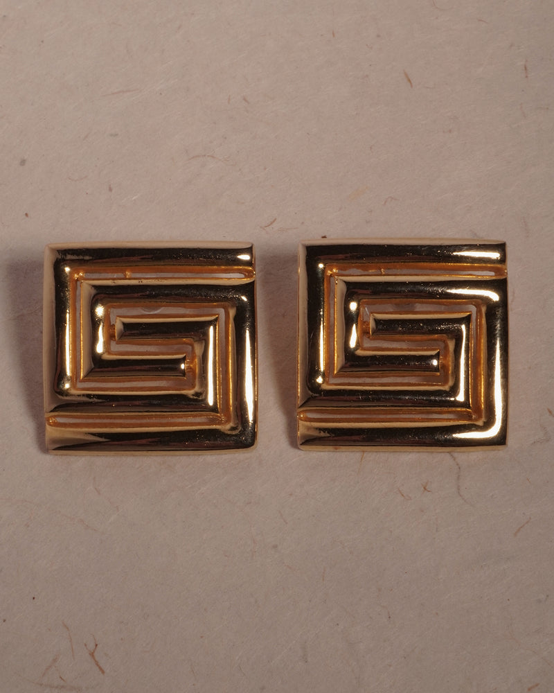 Vintage 90's Square Earrings