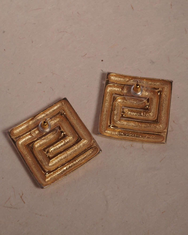 Vintage 90's Square Earrings