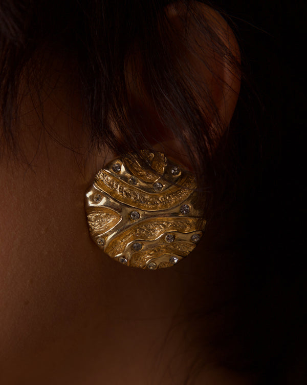 VINTAGE ABBEY ROAD ABSTRACT BUTTON CLIP ONS