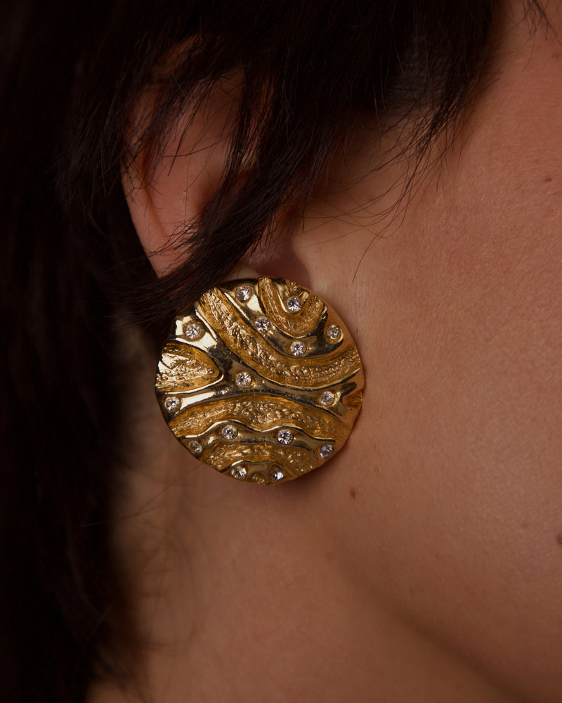 VINTAGE ABBEY ROAD ABSTRACT BUTTON CLIP ONS