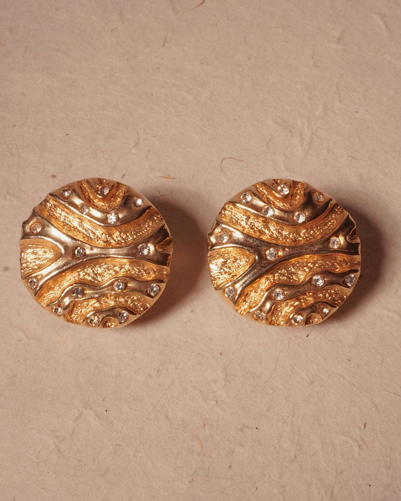 VINTAGE ABBEY ROAD ABSTRACT BUTTON CLIP ONS