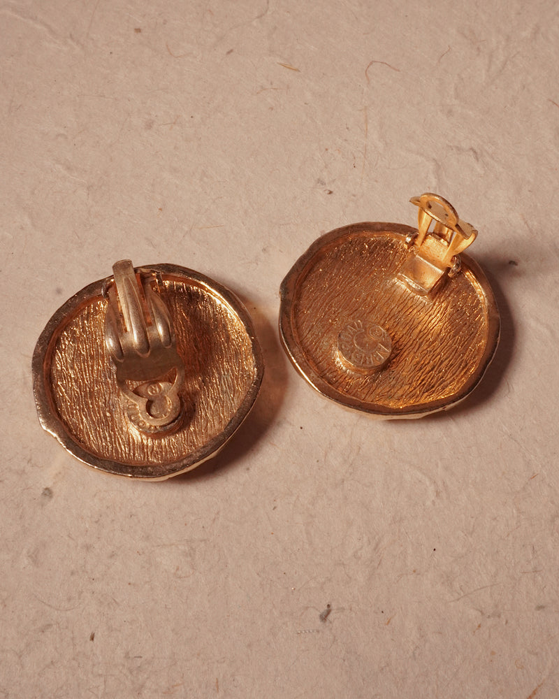 VINTAGE ABBEY ROAD ABSTRACT BUTTON CLIP ONS