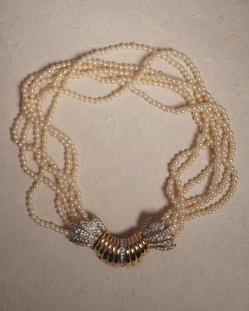 Vintage AD Multi-Strand Pearl Necklace