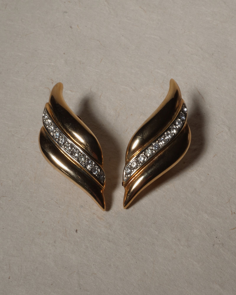 Vintage AD Pavé Wing Clip Ons