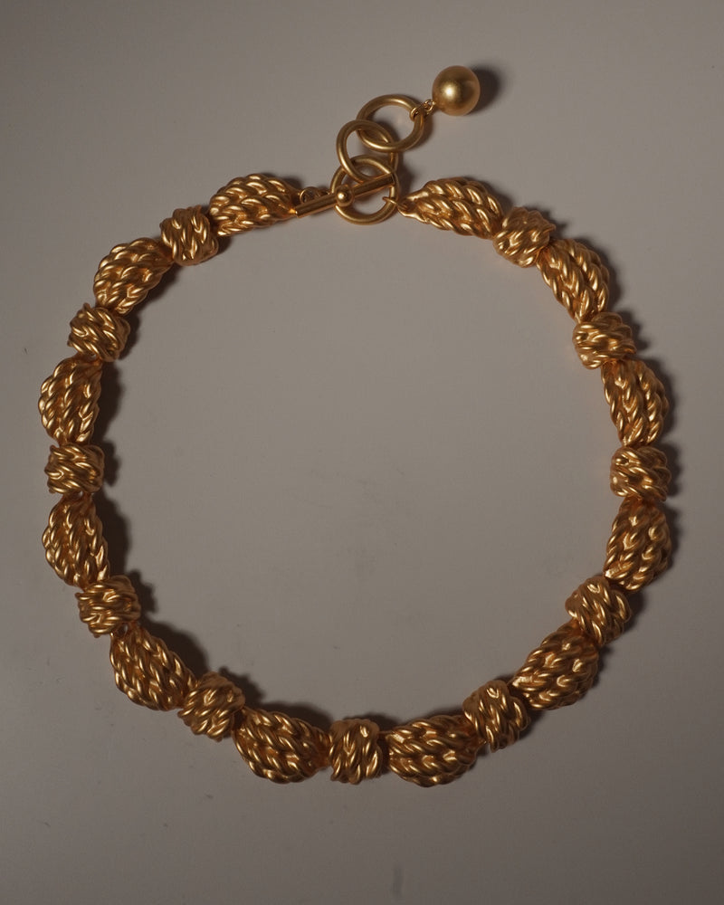 Vintage AK Matte Rope Link Necklace