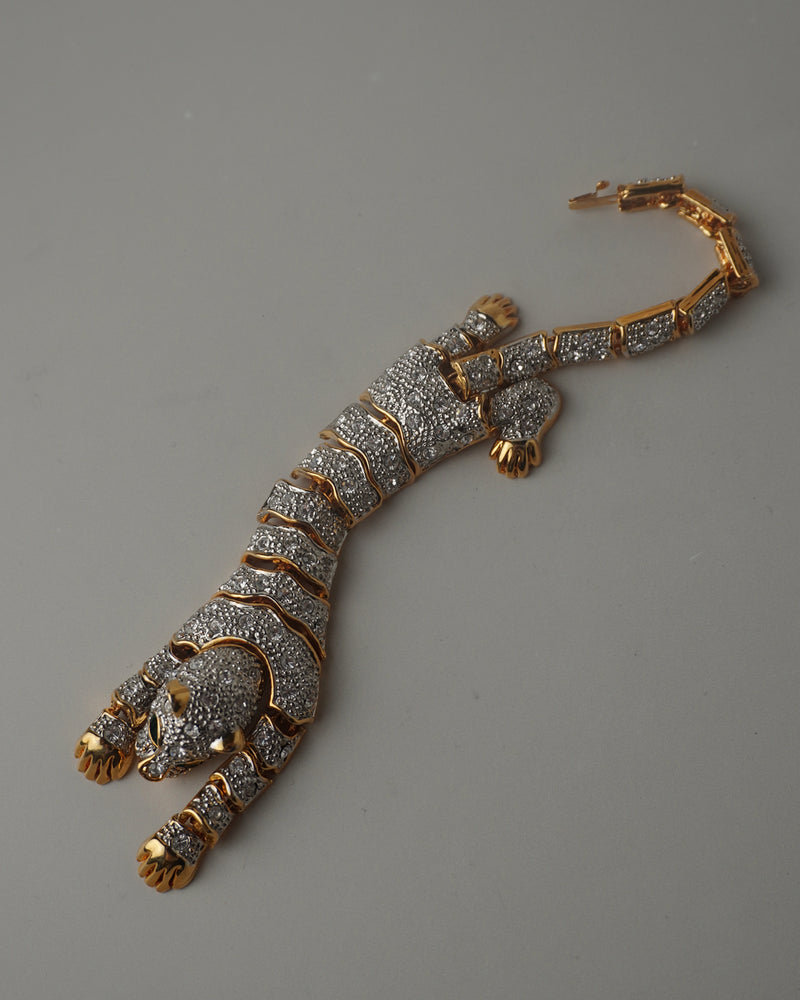 Vintage Articulated Big Cat Bracelet