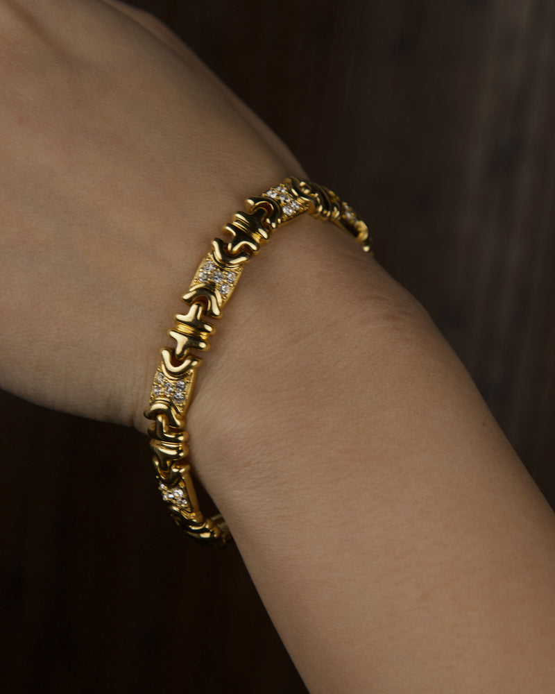 VINTAGE ARTICULATE PAVE BRACELET