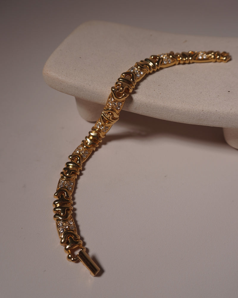 VINTAGE ARTICULATE PAVE BRACELET