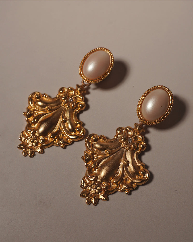 Vintage Art Nouveau Drop Earrings