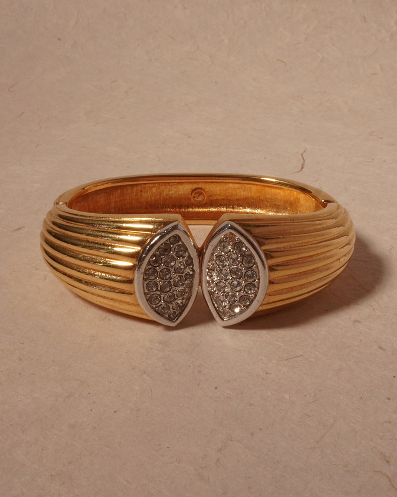 Vintage Art Deco Swan Hinged Bangle