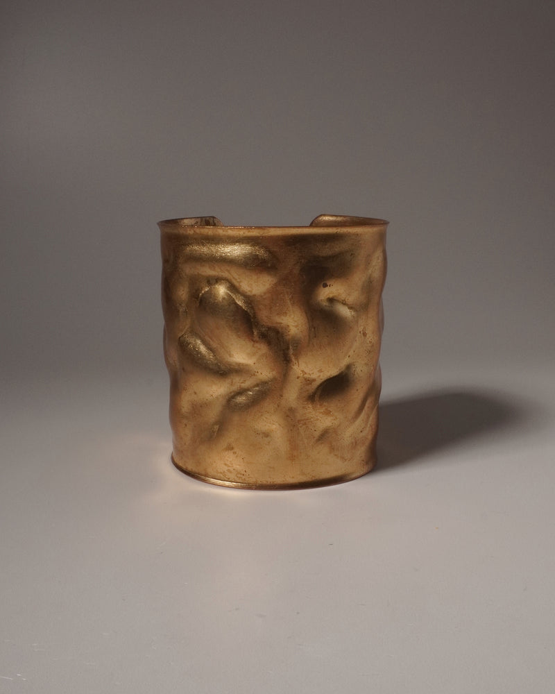 VINTAGE BRUTALIST BRASS CUFF