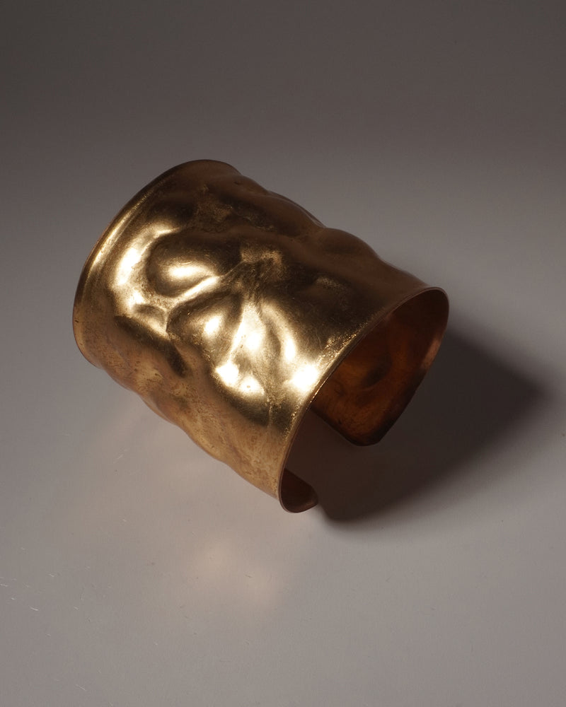 VINTAGE BRUTALIST BRASS CUFF