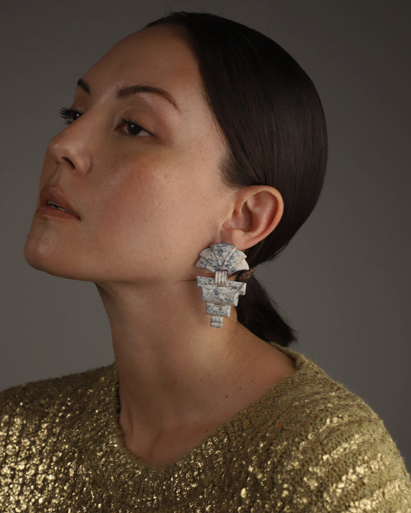 Vintage Brutalist Statement Earrings