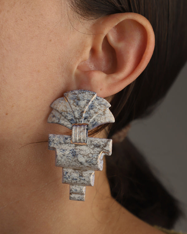 Vintage Brutalist Statement Earrings