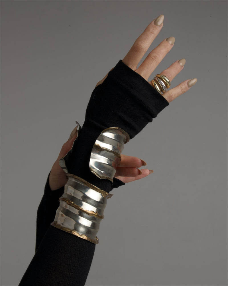 Vintage Brutalist Two Tone Cuff