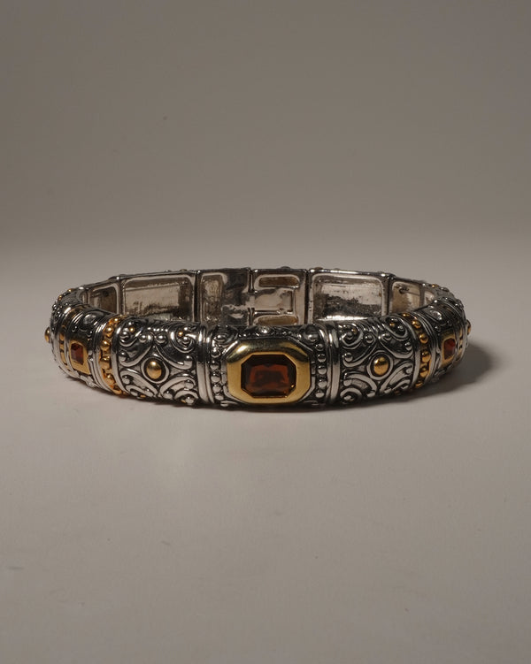 Vintage Byzantine Segmented Bracelet (Topaz)