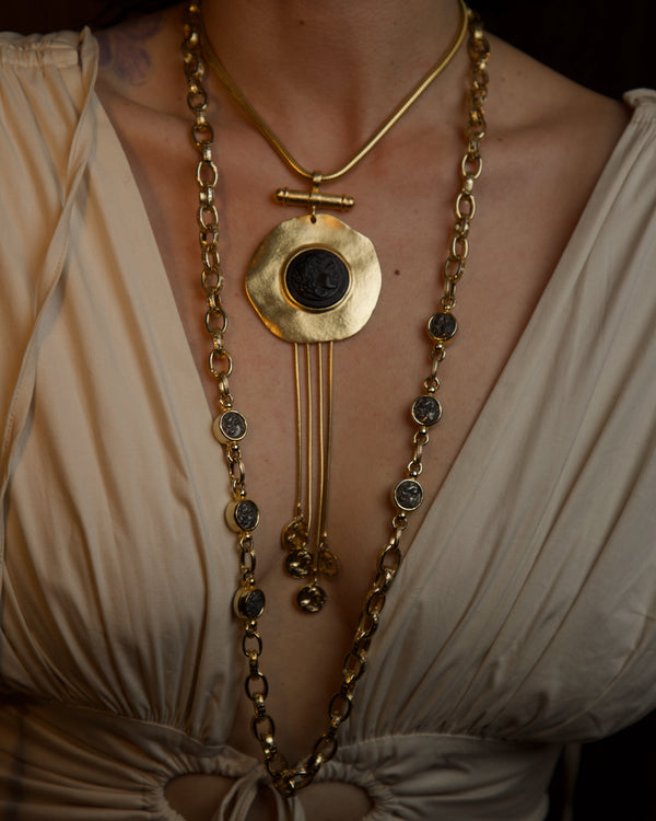 Vintage Chunky Coin Necklace