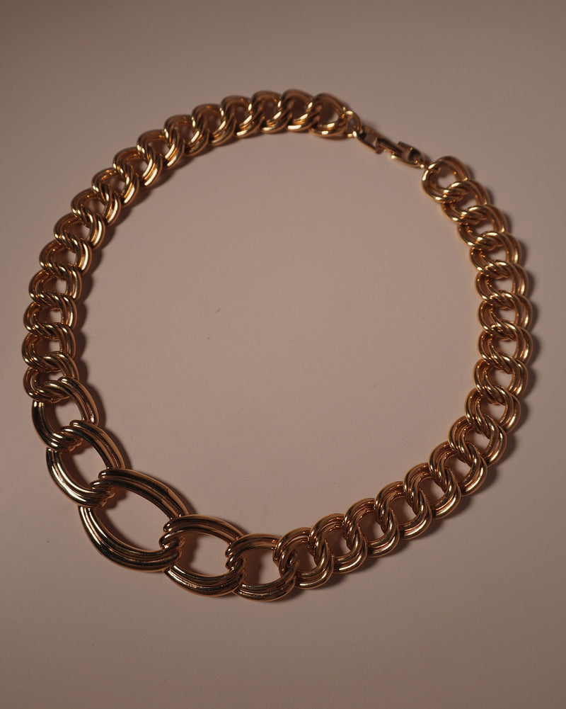 Vintage Chunky Double Link Necklace