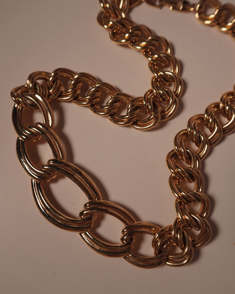 Vintage Chunky Double Link Necklace