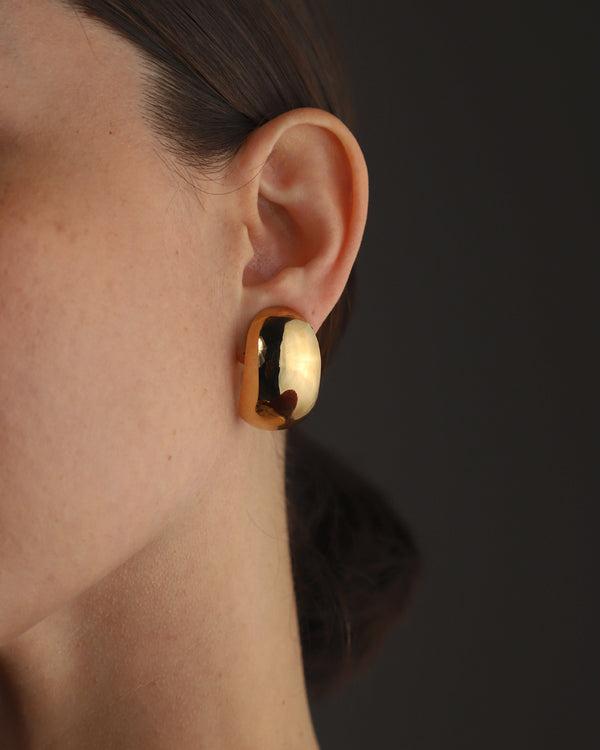 Vintage Chunky Gold Hoops