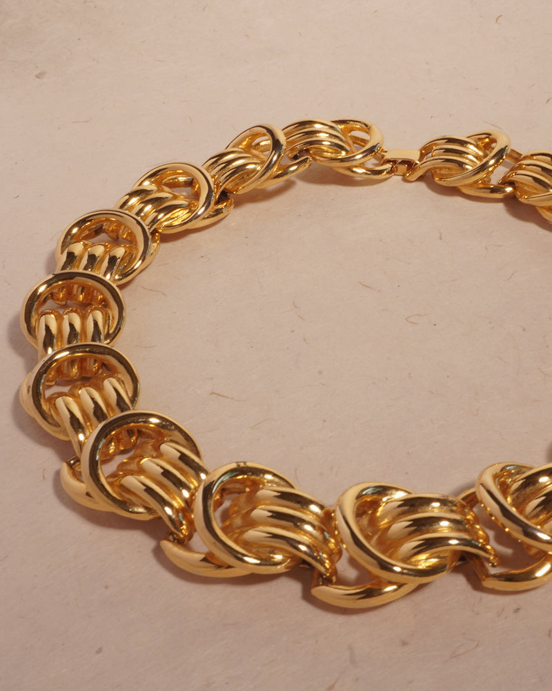 VINTAGE CHUNKY GOLD KNOT NECKLACE