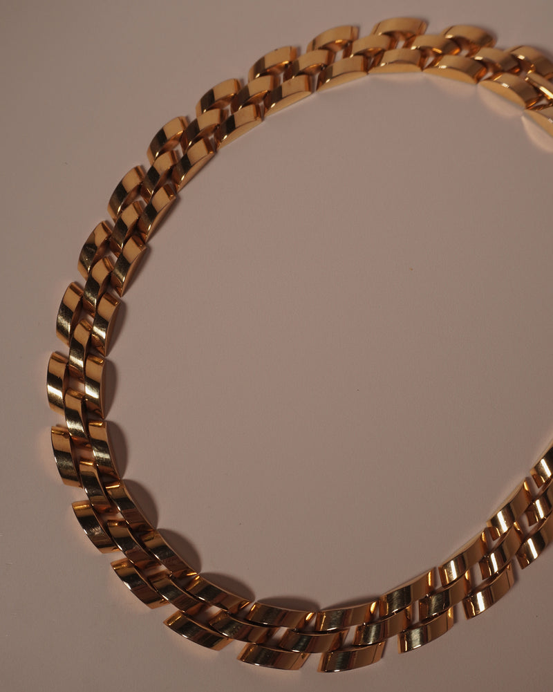 Vintage Chunky Panther Chain Necklace