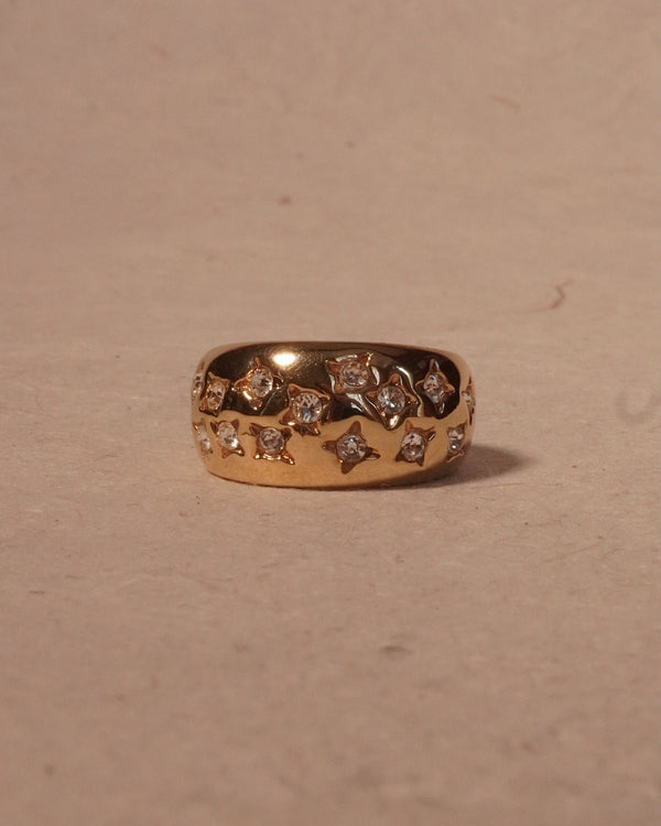 Vintage Chunky Star Set Ring