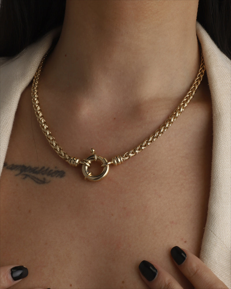 Vintage Classic Wheat Chain Necklace