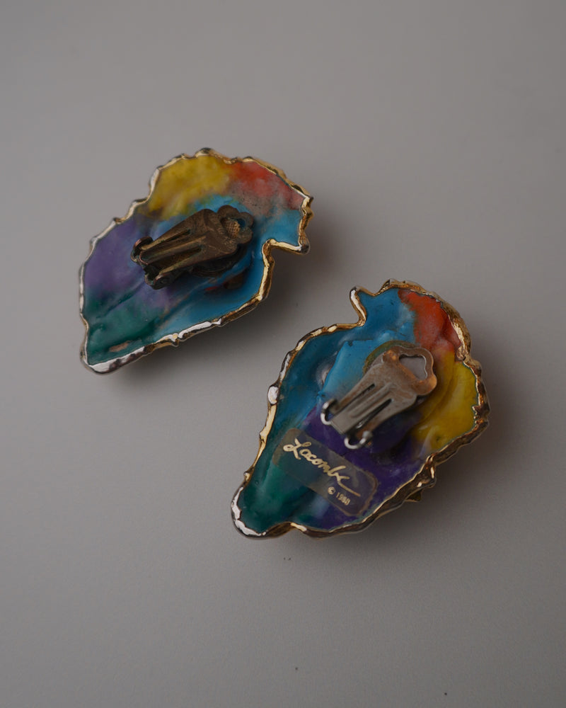 Vintage Colorful Handmade Abstract Earrings