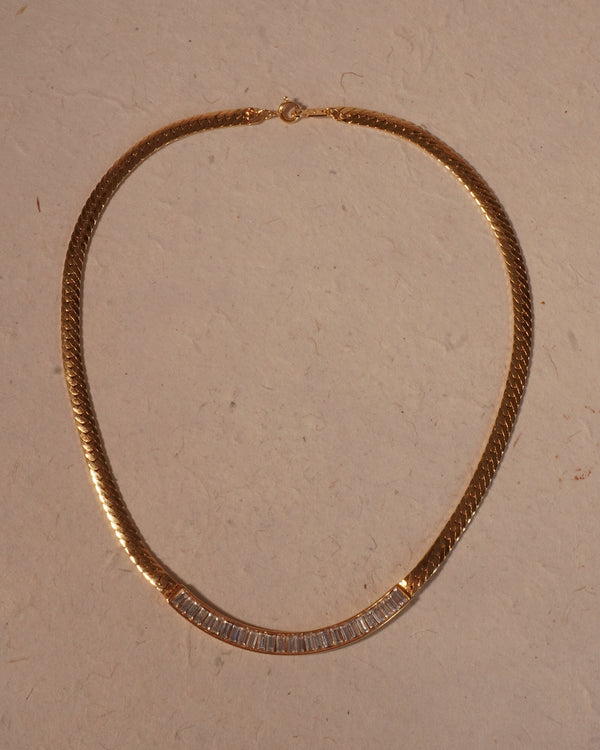 Vintage Crystal Baguette Necklace