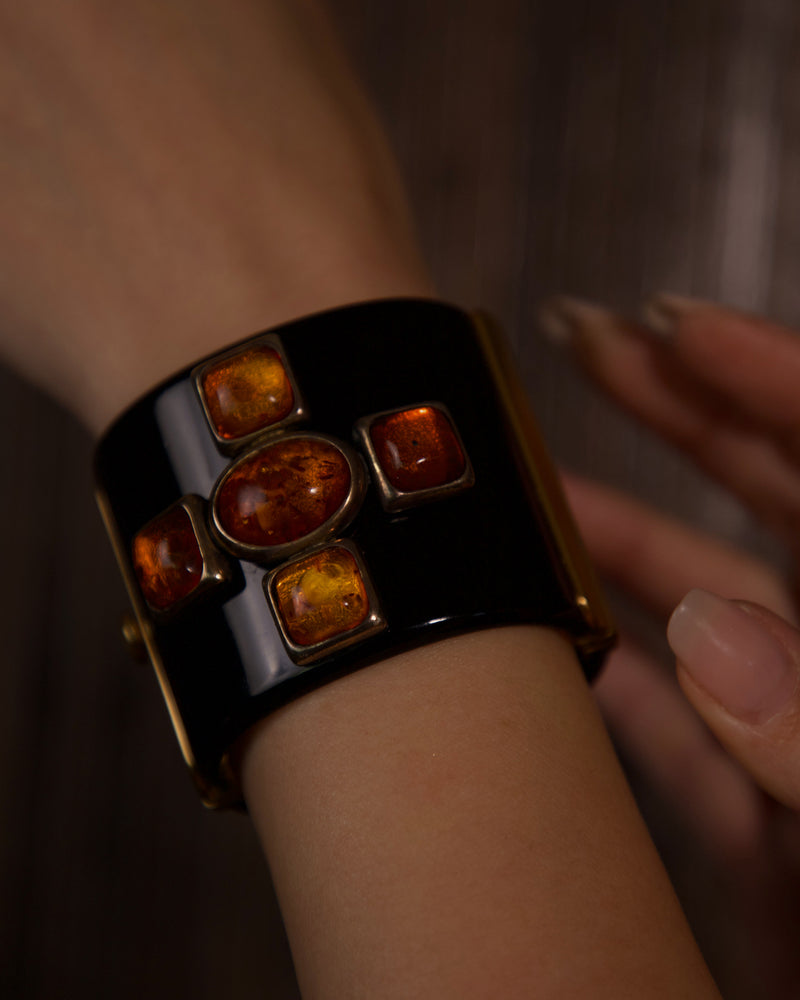 Vintage Chanel Black Maltese Cross Cuff – Julia Vaughn