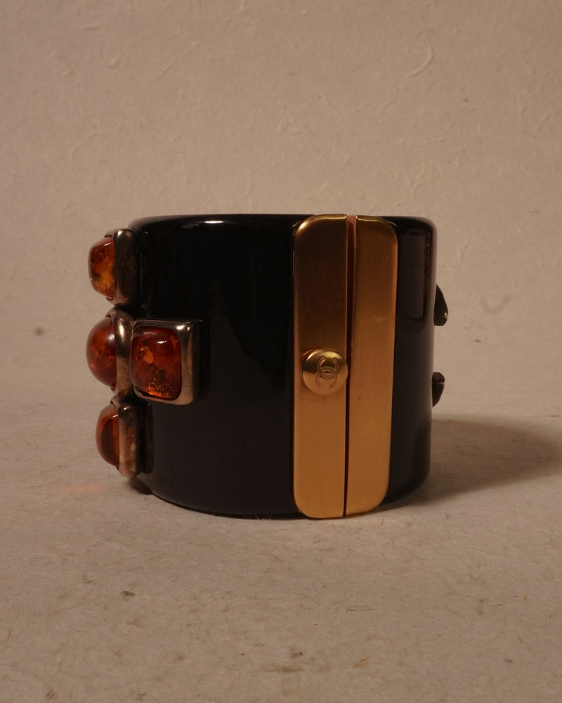 Vintage Chanel Black Maltese Cross Cuff – Julia Vaughn
