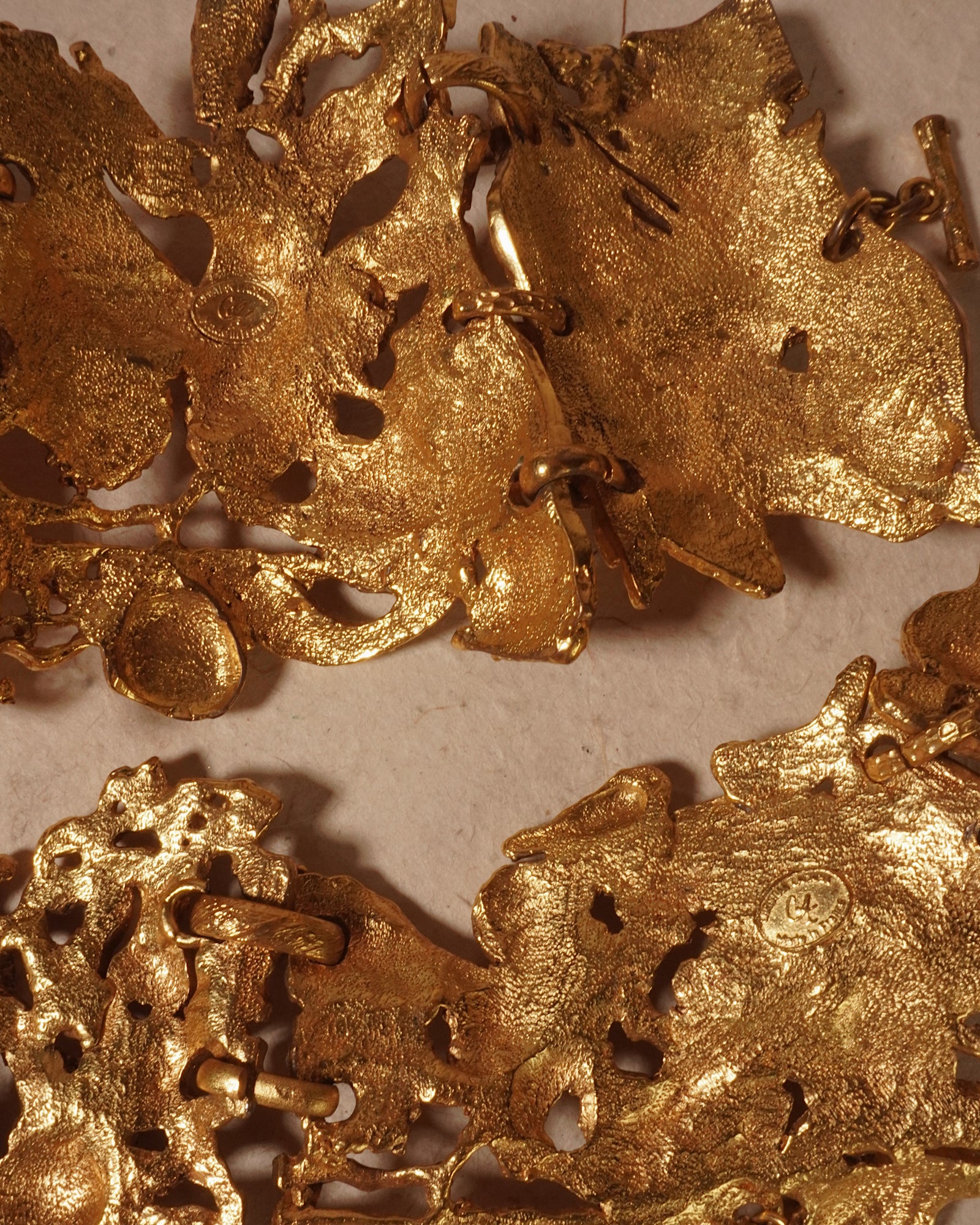 Vintage Christian Lacroix Gold Brutalist Set – Julia Vaughn