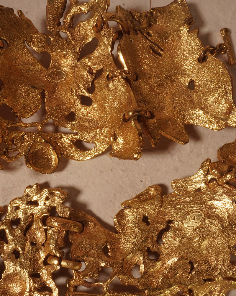 Vintage Christian Lacroix Gold Brutalist Set – Julia Vaughn