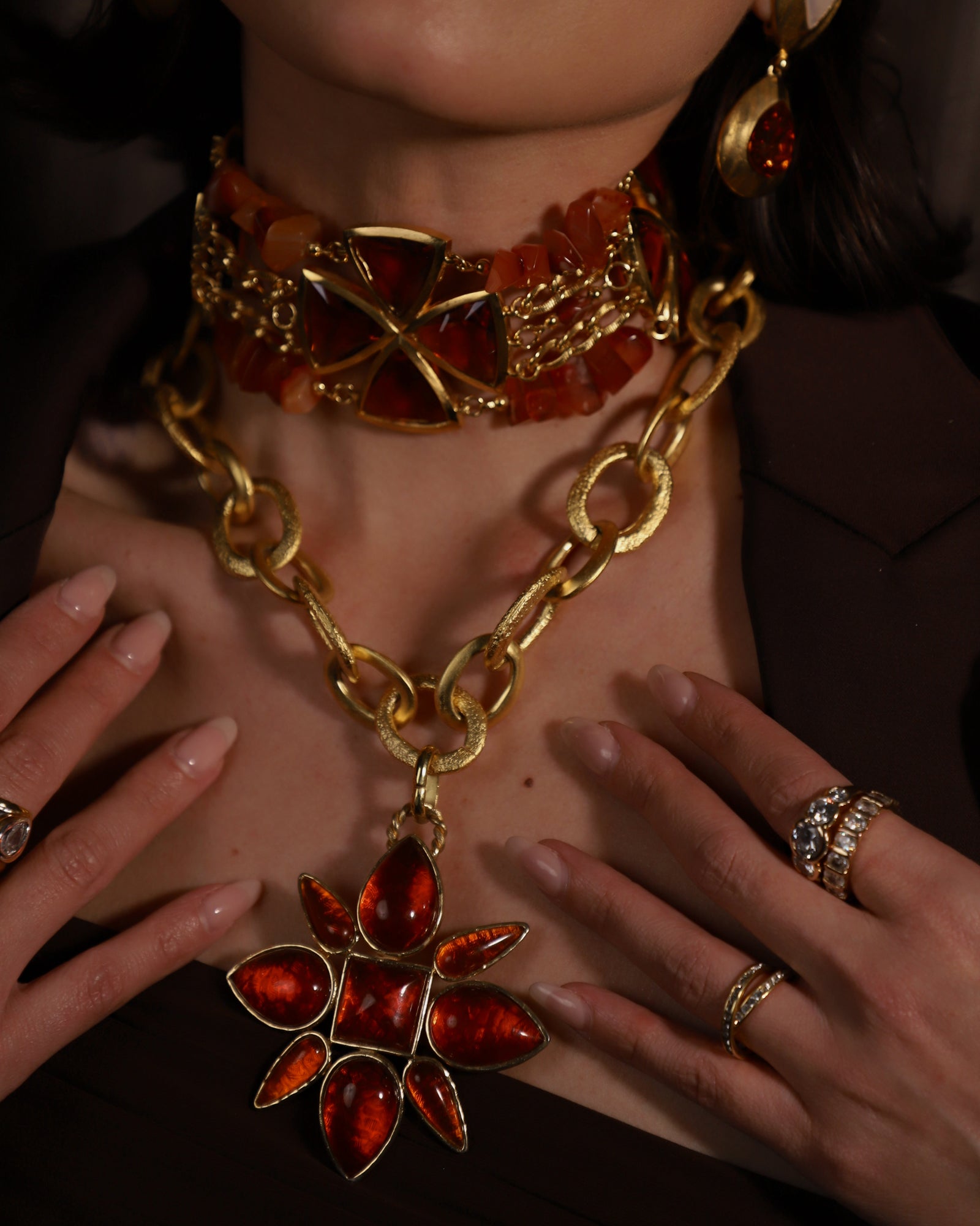 Vintage Dior (by Galliano) Topaz Cross Choker – Julia Vaughn
