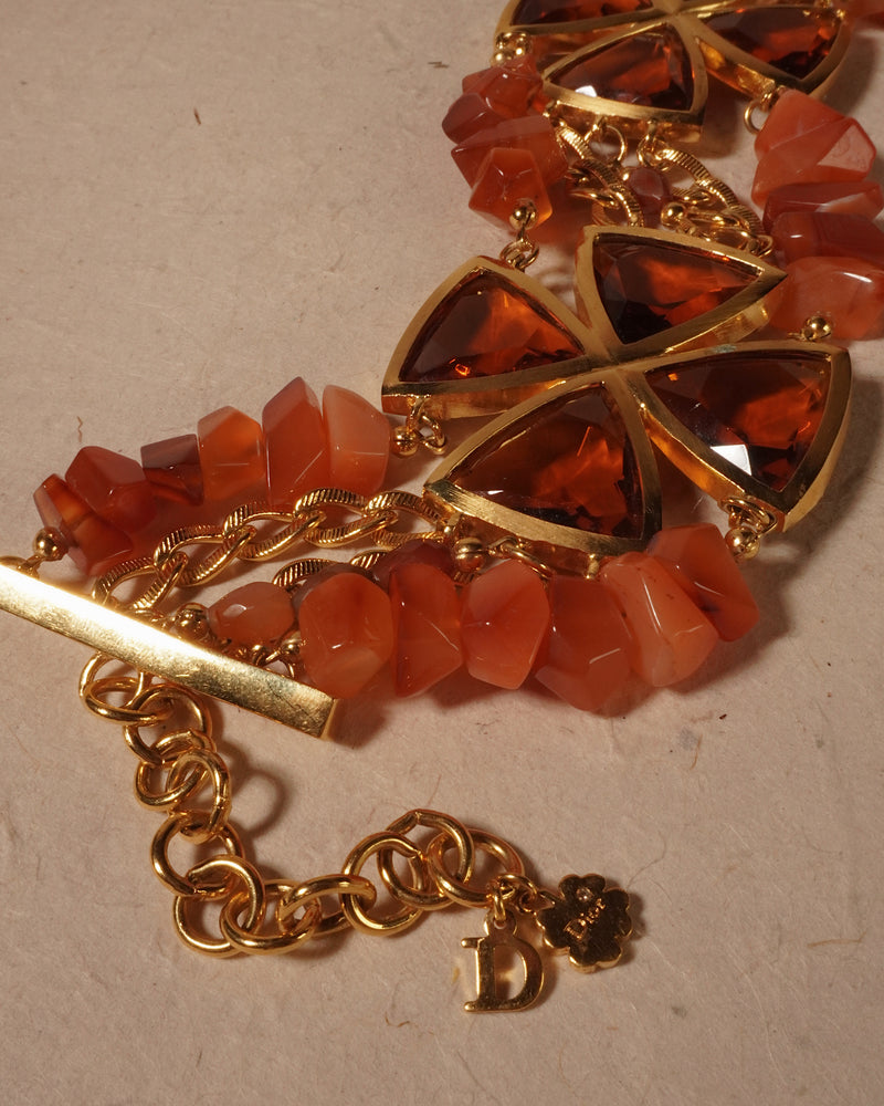 Vintage Dior (by Galliano) Topaz Cross Choker – Julia Vaughn