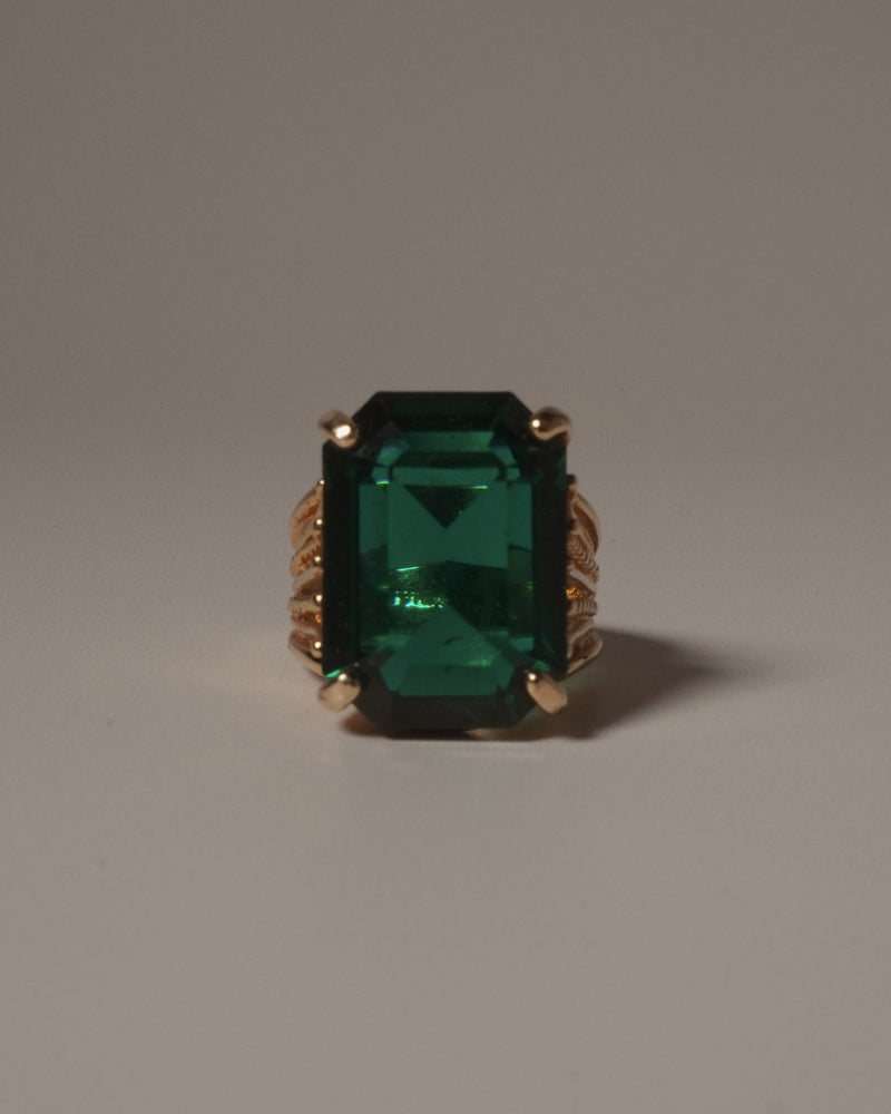 VINTAGE EMERALD COCKTAIL RING