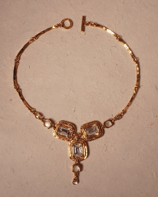 VINTAGE ENTRE GUILLEMETS CRYSTAL NECKLACE