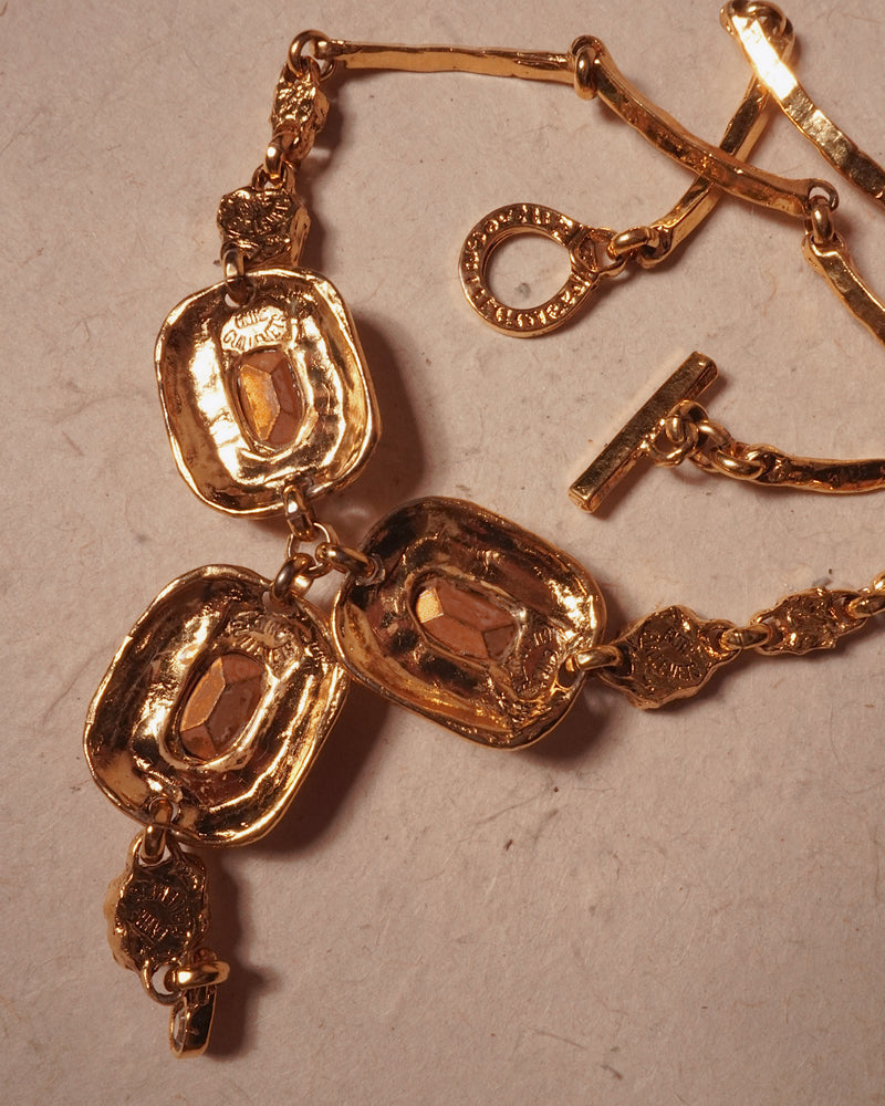 VINTAGE ENTRE GUILLEMETS CRYSTAL NECKLACE