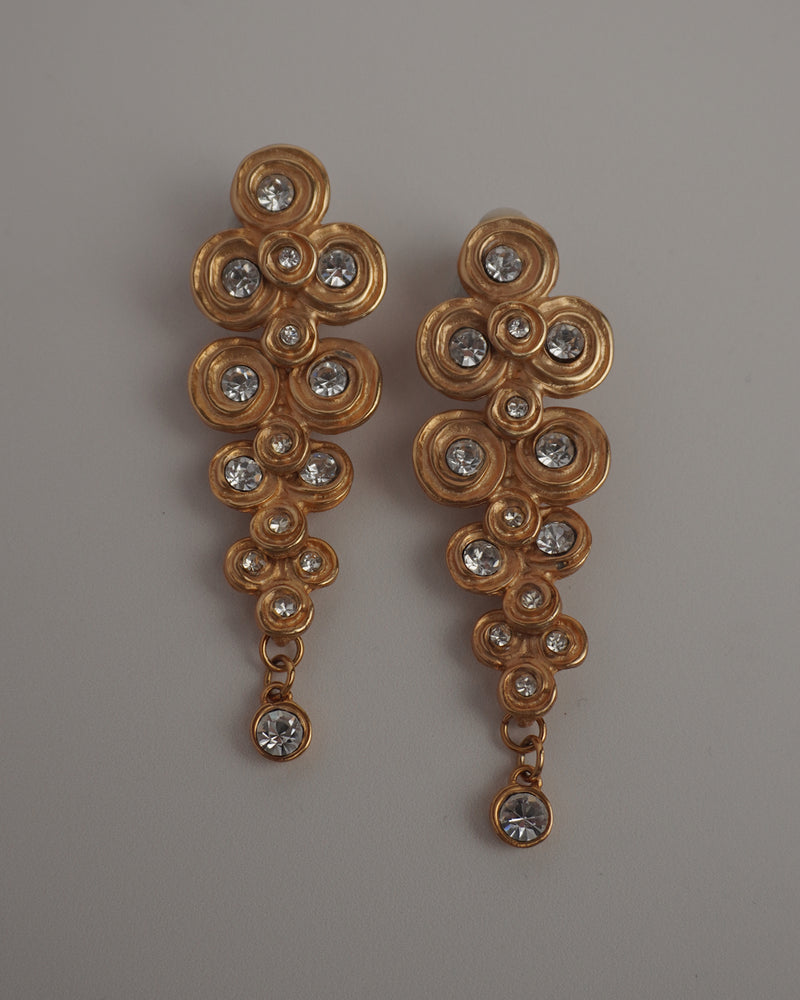 VINTAGE ETRUSCAN ARTICULATED DROP EARRINGS