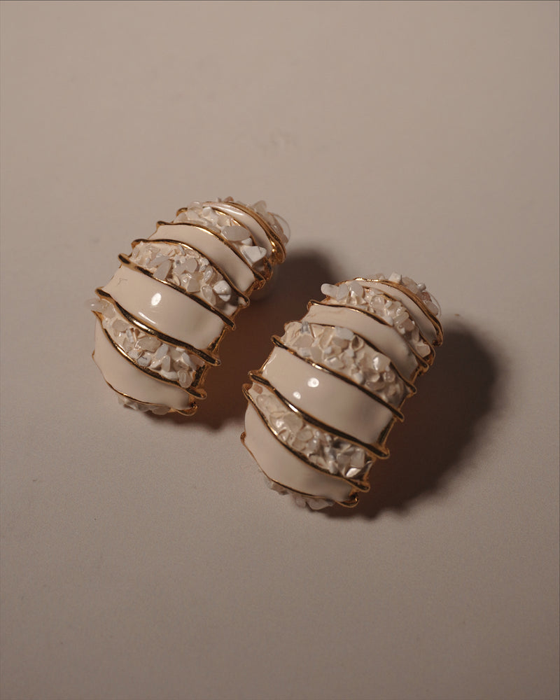 Vintage Etruscan Shell Clip Ons