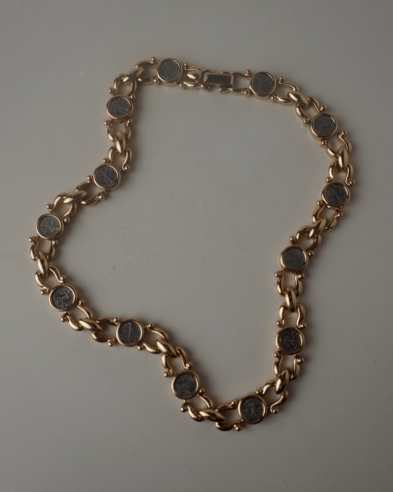 Vintage Gemme Numari Coin Necklace