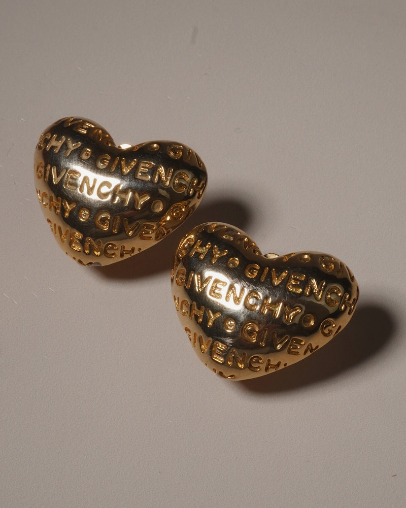 Vintage Givenchy Heart Clip Ons