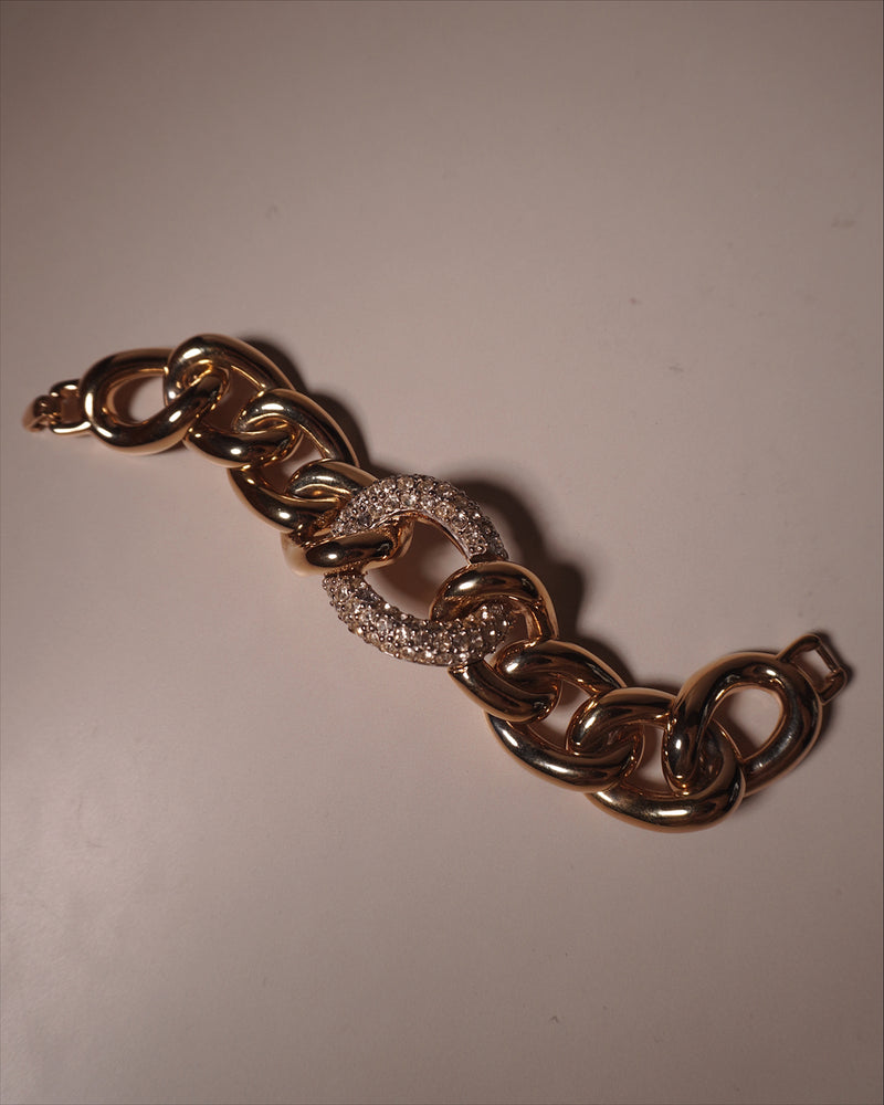 Vintage Givenchy Pave Link Bracelet