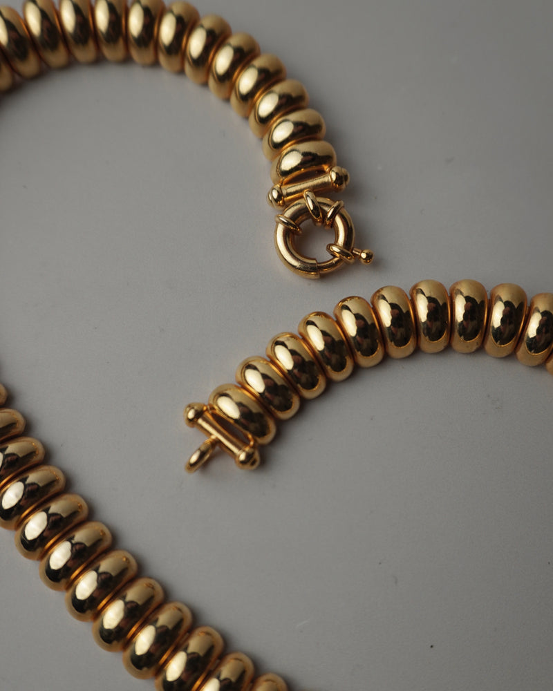 VINTAGE GOLD DOME NECKLACE